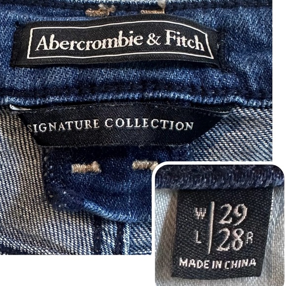 ABERCROMBIE & FITCH Signature Collection Jeans Distressed High-low Raw Hem W 29 - Picture 11 of 16